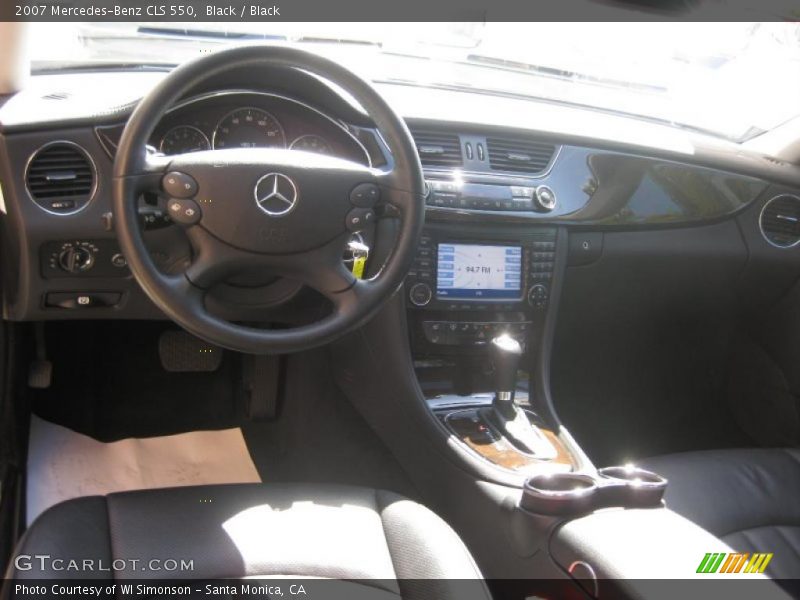 Black / Black 2007 Mercedes-Benz CLS 550