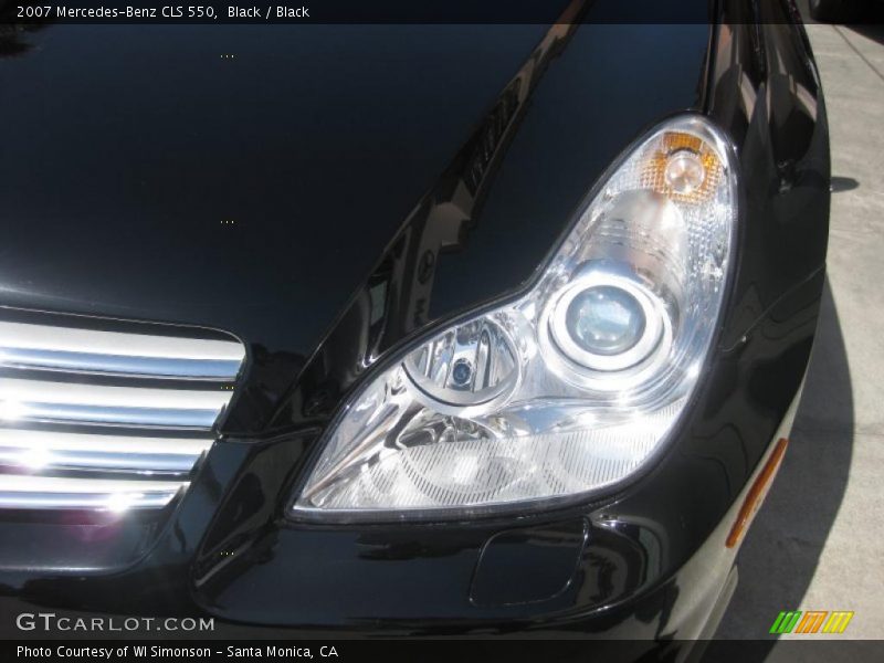 Black / Black 2007 Mercedes-Benz CLS 550