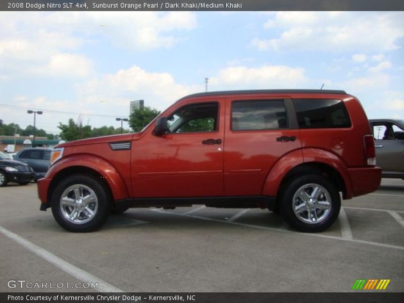 Sunburst Orange Pearl / Dark Khaki/Medium Khaki 2008 Dodge Nitro SLT 4x4