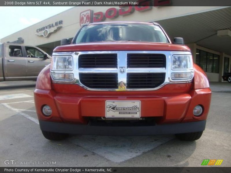 Sunburst Orange Pearl / Dark Khaki/Medium Khaki 2008 Dodge Nitro SLT 4x4