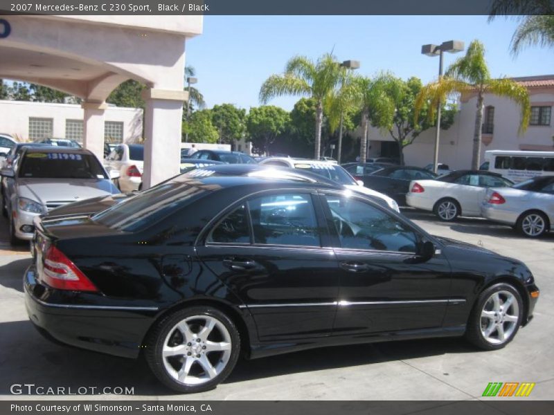 Black / Black 2007 Mercedes-Benz C 230 Sport