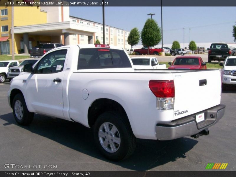 Super White / Sand Beige 2010 Toyota Tundra Regular Cab