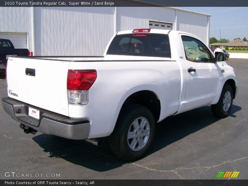 Super White / Sand Beige 2010 Toyota Tundra Regular Cab