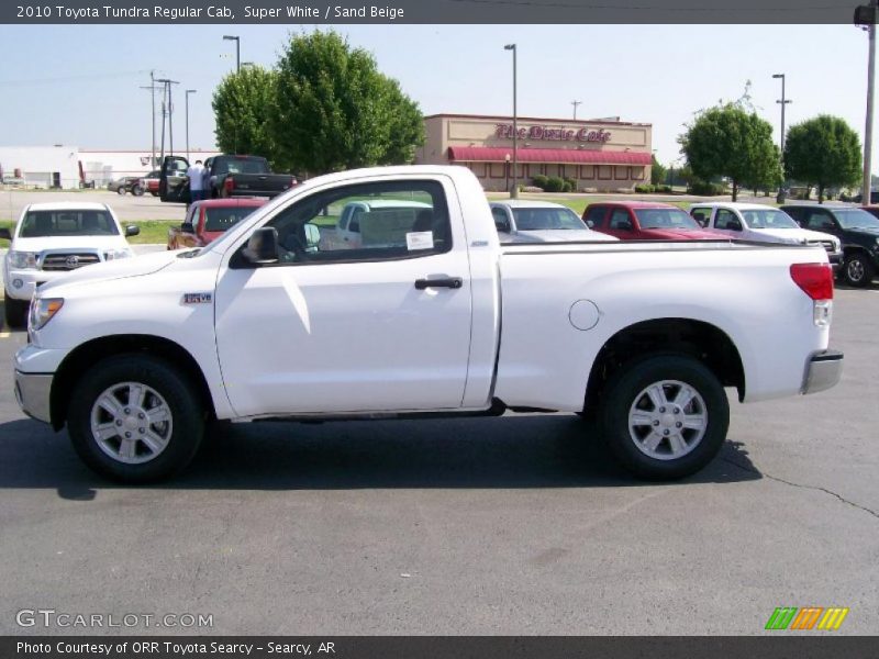 Super White / Sand Beige 2010 Toyota Tundra Regular Cab
