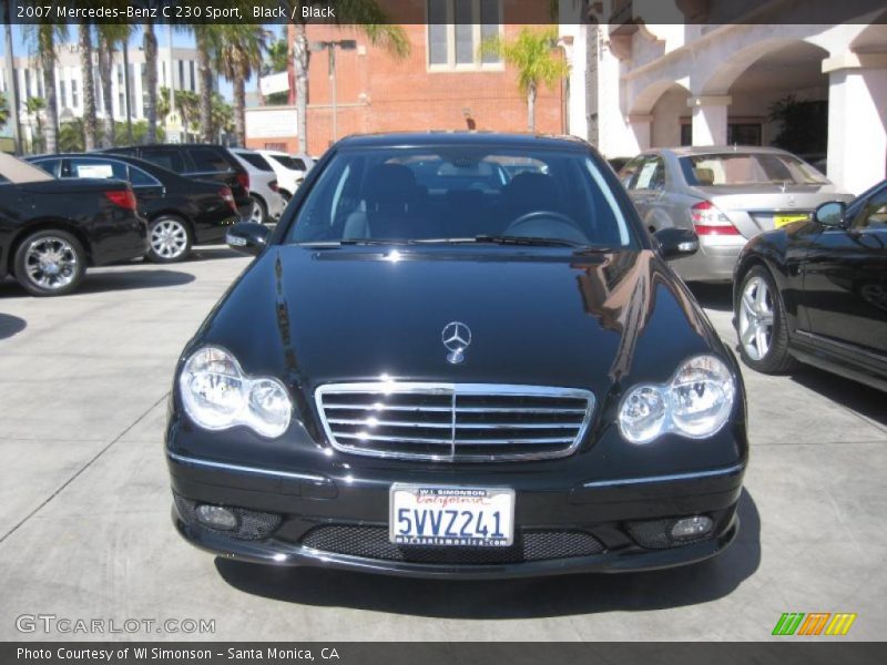 Black / Black 2007 Mercedes-Benz C 230 Sport