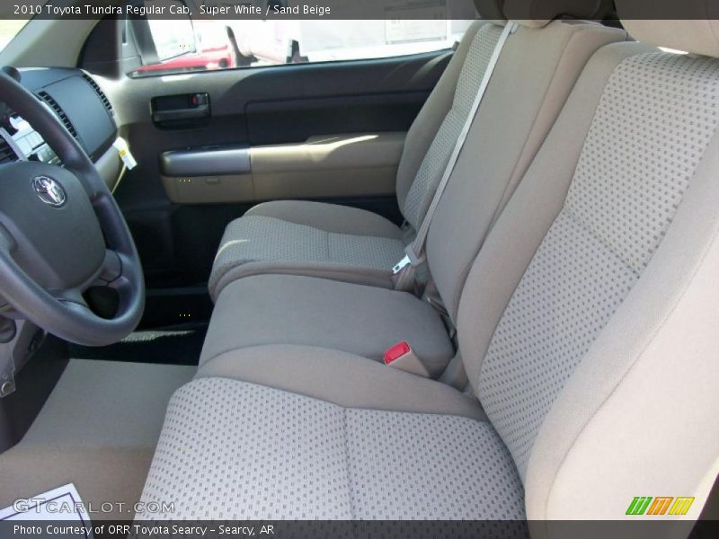 Super White / Sand Beige 2010 Toyota Tundra Regular Cab
