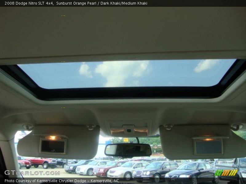 Sunburst Orange Pearl / Dark Khaki/Medium Khaki 2008 Dodge Nitro SLT 4x4