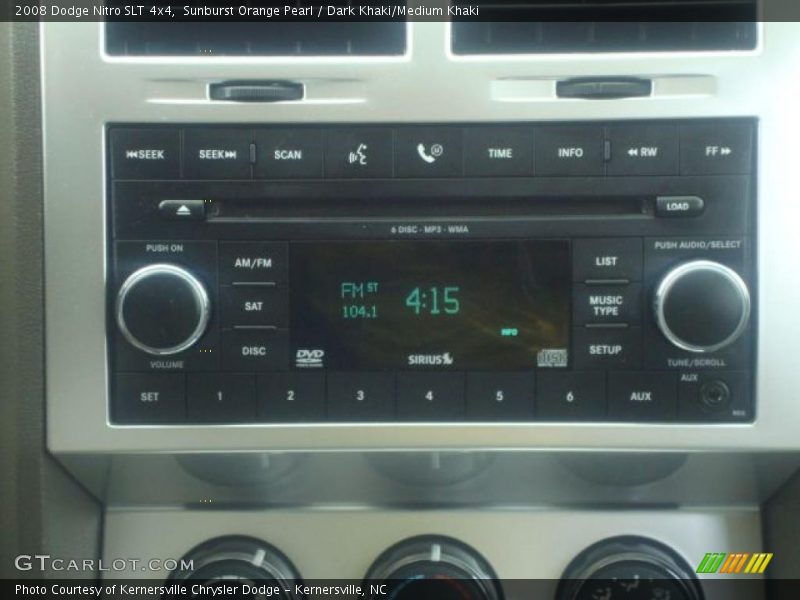 Sunburst Orange Pearl / Dark Khaki/Medium Khaki 2008 Dodge Nitro SLT 4x4
