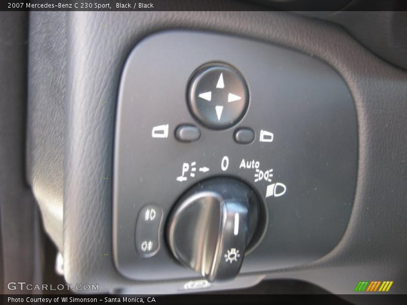 Black / Black 2007 Mercedes-Benz C 230 Sport