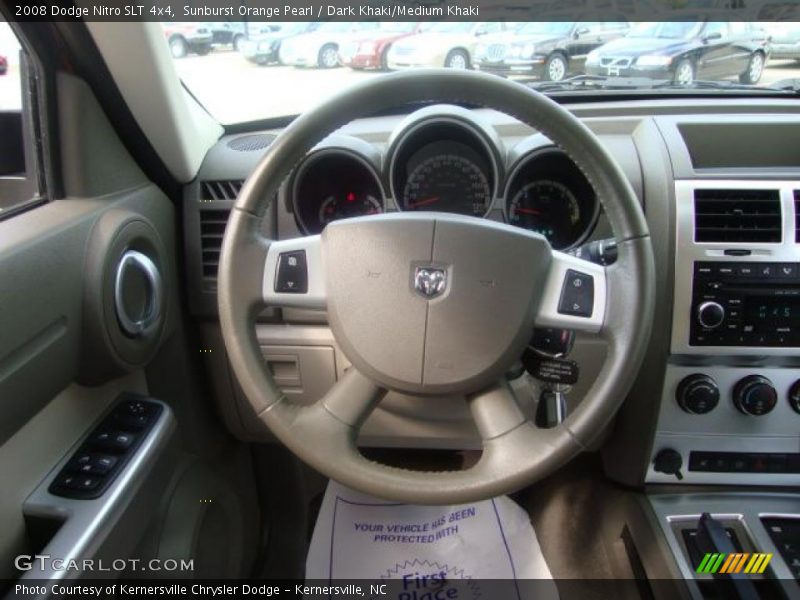 Sunburst Orange Pearl / Dark Khaki/Medium Khaki 2008 Dodge Nitro SLT 4x4