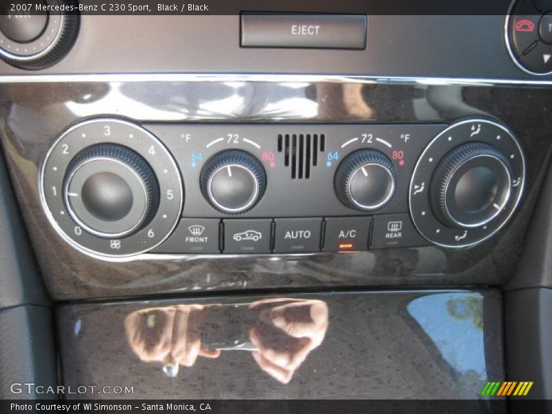 Black / Black 2007 Mercedes-Benz C 230 Sport