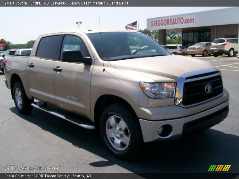 Sandy Beach Metallic / Sand Beige 2010 Toyota Tundra TRD CrewMax