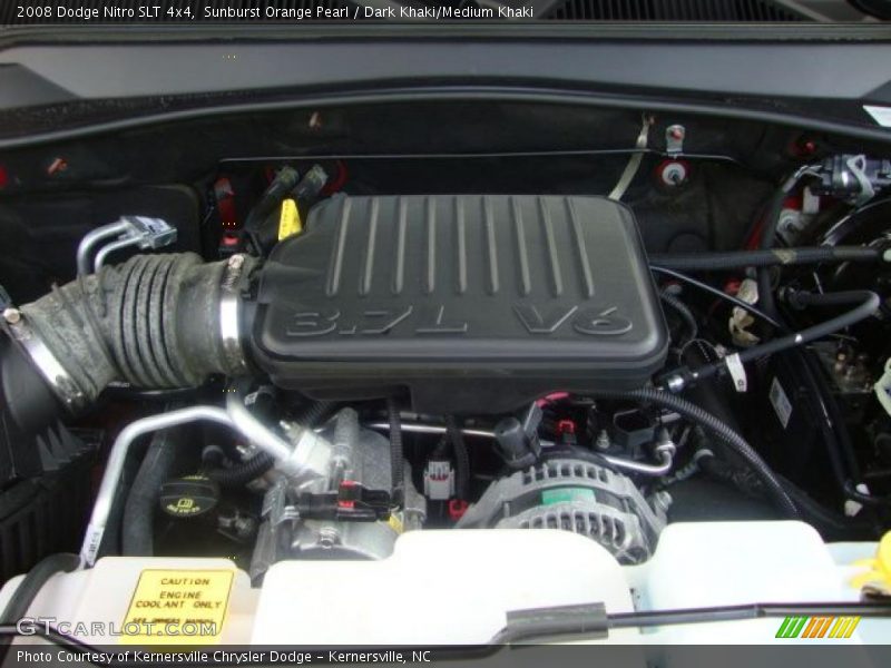 Sunburst Orange Pearl / Dark Khaki/Medium Khaki 2008 Dodge Nitro SLT 4x4