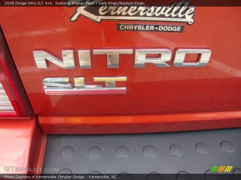 Sunburst Orange Pearl / Dark Khaki/Medium Khaki 2008 Dodge Nitro SLT 4x4