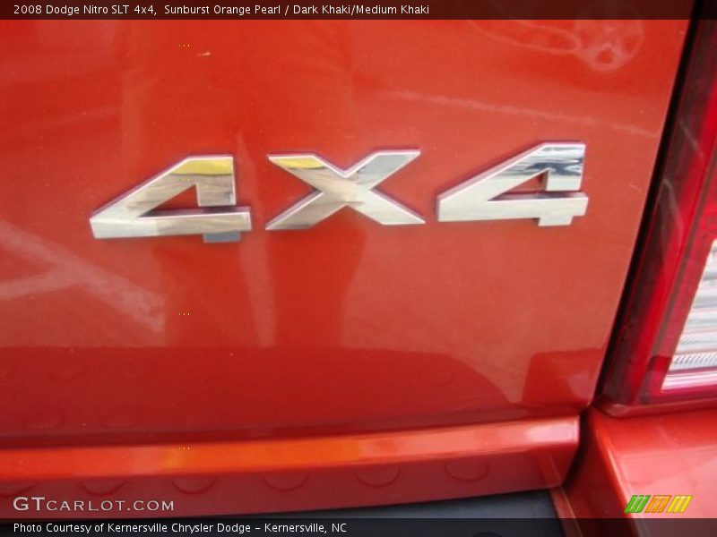 Sunburst Orange Pearl / Dark Khaki/Medium Khaki 2008 Dodge Nitro SLT 4x4