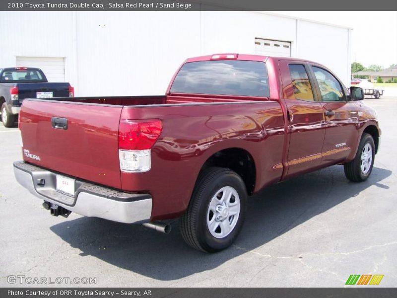 Salsa Red Pearl / Sand Beige 2010 Toyota Tundra Double Cab
