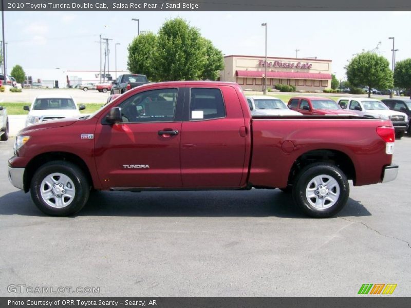 Salsa Red Pearl / Sand Beige 2010 Toyota Tundra Double Cab
