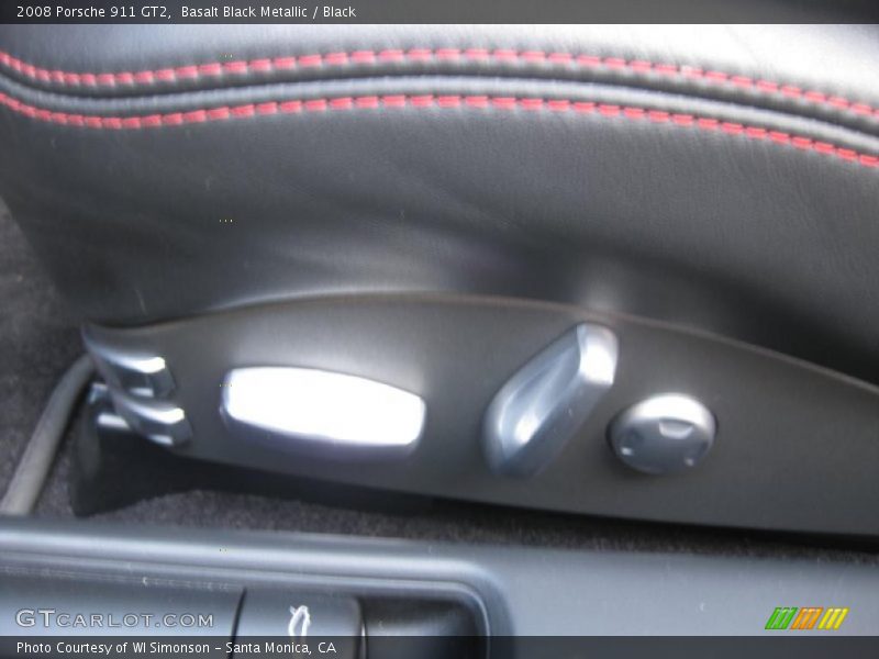 Basalt Black Metallic / Black 2008 Porsche 911 GT2