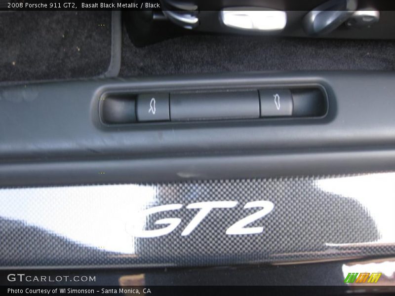 Basalt Black Metallic / Black 2008 Porsche 911 GT2