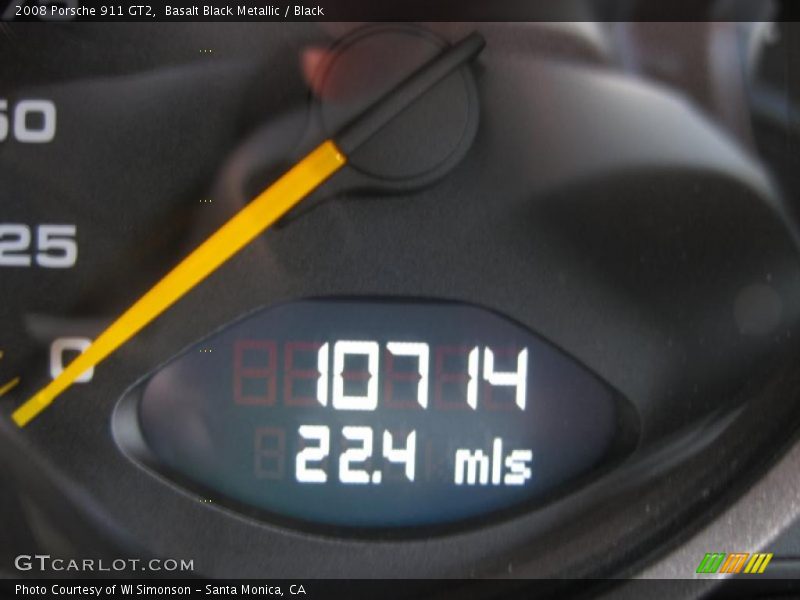 Basalt Black Metallic / Black 2008 Porsche 911 GT2
