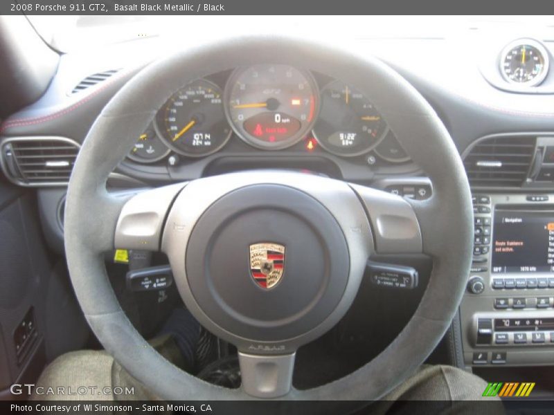 Basalt Black Metallic / Black 2008 Porsche 911 GT2