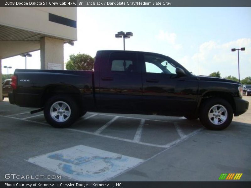 Brilliant Black / Dark Slate Gray/Medium Slate Gray 2008 Dodge Dakota ST Crew Cab 4x4
