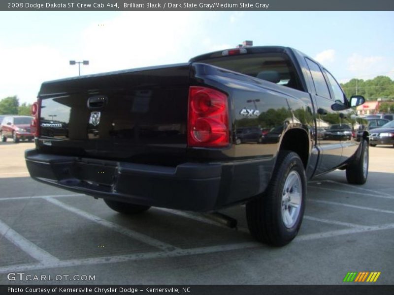 Brilliant Black / Dark Slate Gray/Medium Slate Gray 2008 Dodge Dakota ST Crew Cab 4x4
