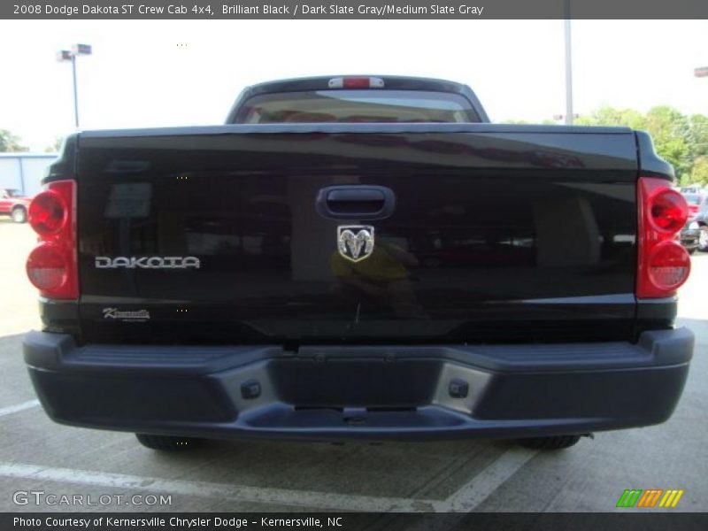 Brilliant Black / Dark Slate Gray/Medium Slate Gray 2008 Dodge Dakota ST Crew Cab 4x4