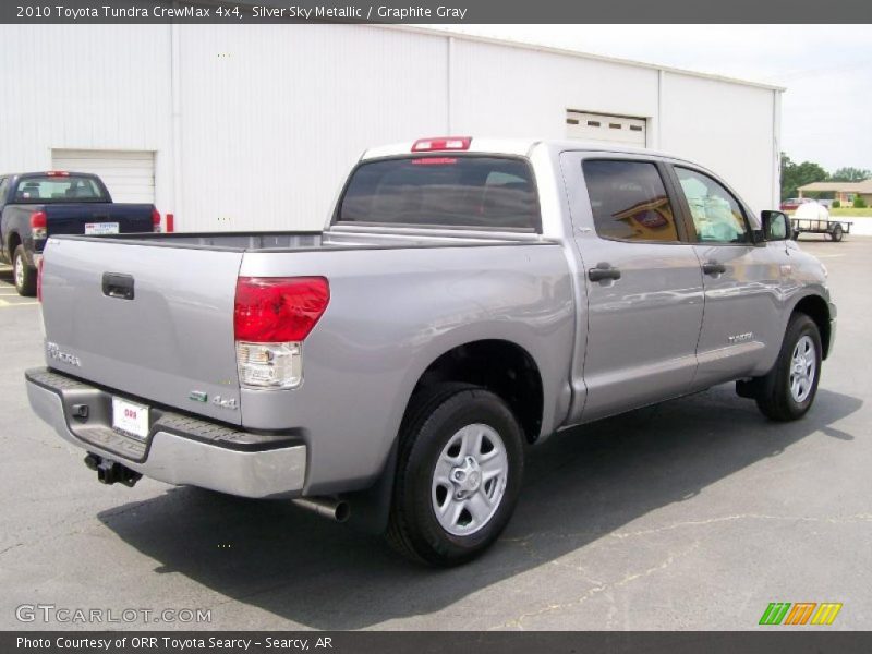 Silver Sky Metallic / Graphite Gray 2010 Toyota Tundra CrewMax 4x4