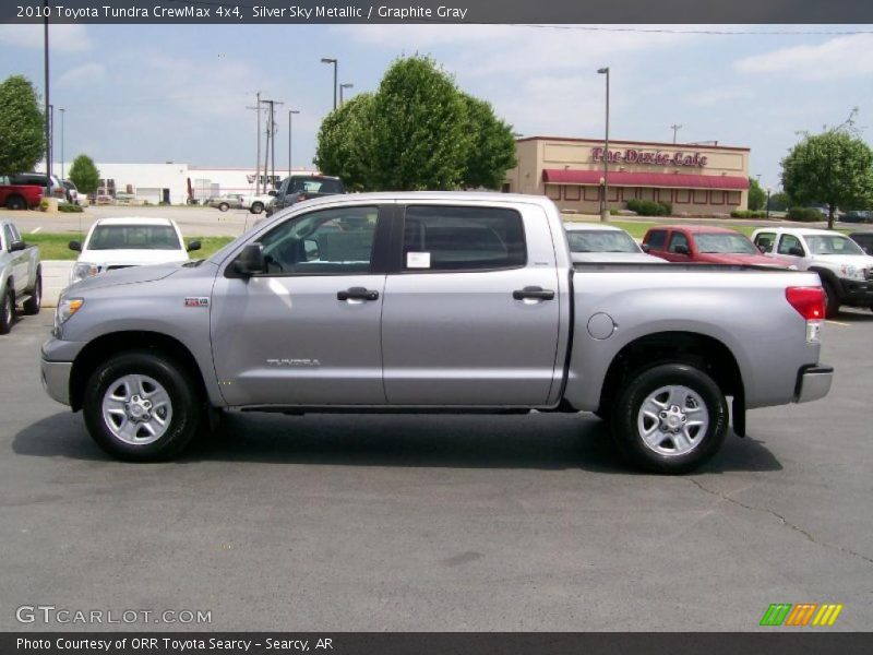 Silver Sky Metallic / Graphite Gray 2010 Toyota Tundra CrewMax 4x4