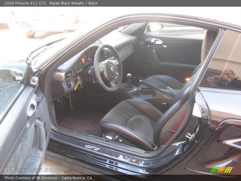 Basalt Black Metallic / Black 2008 Porsche 911 GT2