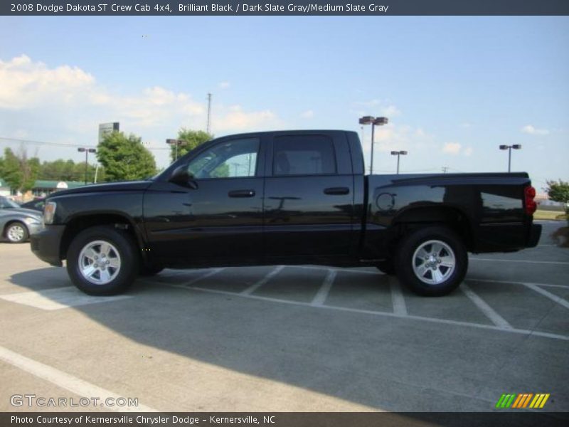 Brilliant Black / Dark Slate Gray/Medium Slate Gray 2008 Dodge Dakota ST Crew Cab 4x4