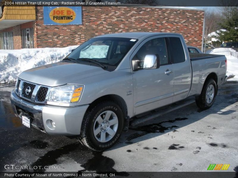Radiant Silver / Graphite/Titanium 2004 Nissan Titan LE King Cab