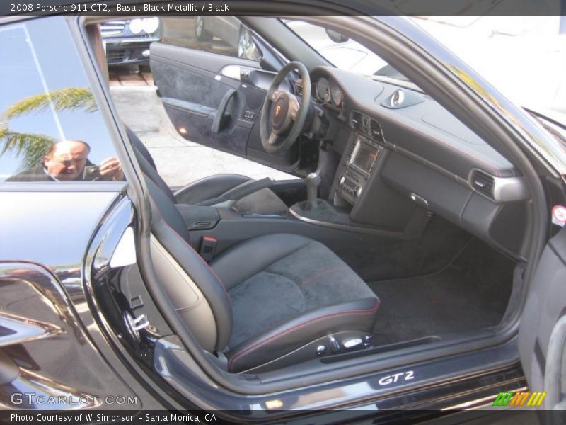 Basalt Black Metallic / Black 2008 Porsche 911 GT2