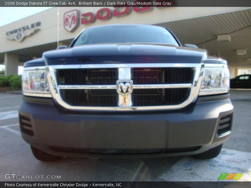 Brilliant Black / Dark Slate Gray/Medium Slate Gray 2008 Dodge Dakota ST Crew Cab 4x4