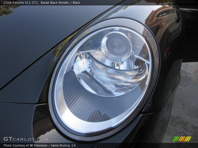 Basalt Black Metallic / Black 2008 Porsche 911 GT2
