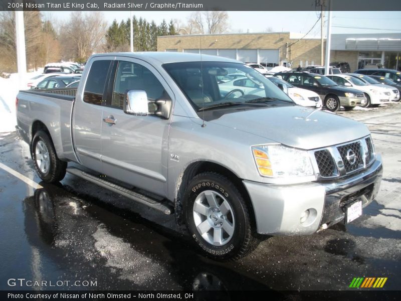Radiant Silver / Graphite/Titanium 2004 Nissan Titan LE King Cab