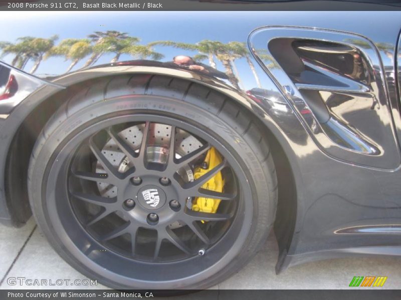 Basalt Black Metallic / Black 2008 Porsche 911 GT2