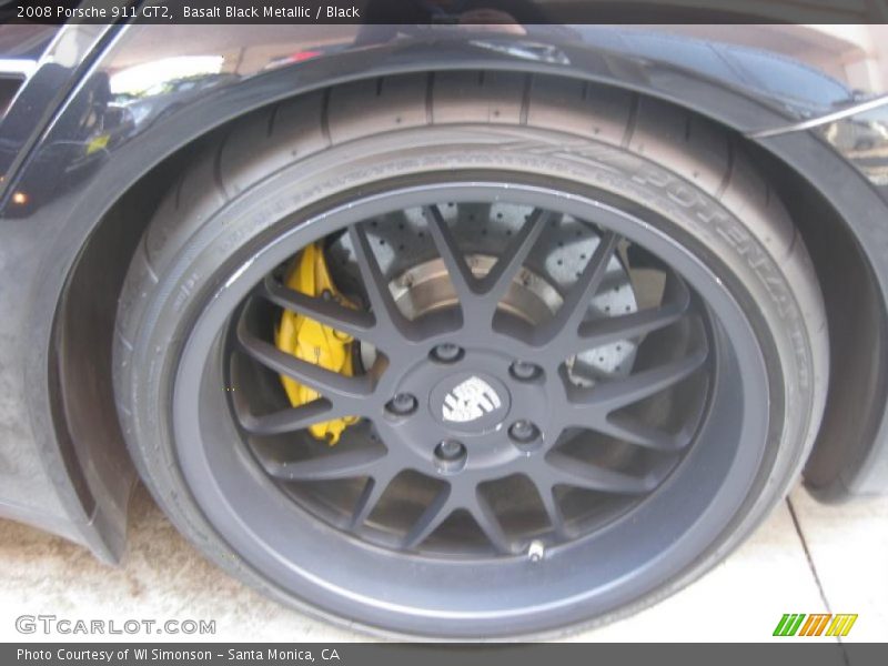 Basalt Black Metallic / Black 2008 Porsche 911 GT2
