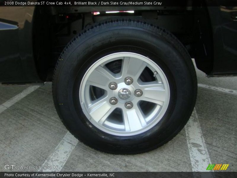 Brilliant Black / Dark Slate Gray/Medium Slate Gray 2008 Dodge Dakota ST Crew Cab 4x4