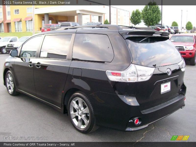 Black / Dark Charcoal 2011 Toyota Sienna SE