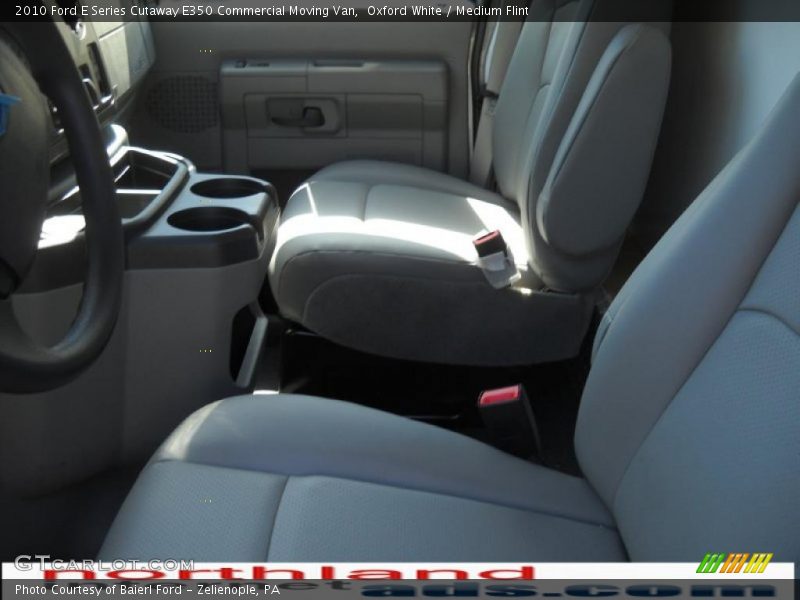 Oxford White / Medium Flint 2010 Ford E Series Cutaway E350 Commercial Moving Van