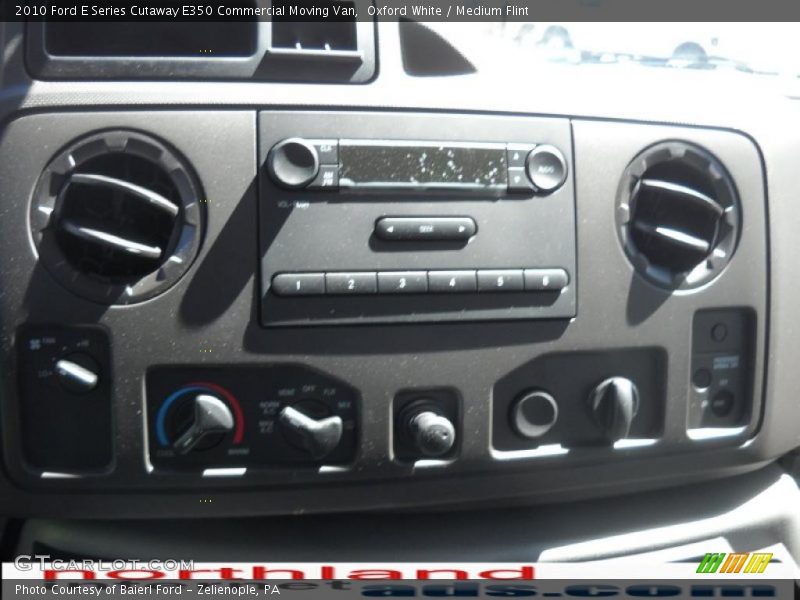 Oxford White / Medium Flint 2010 Ford E Series Cutaway E350 Commercial Moving Van