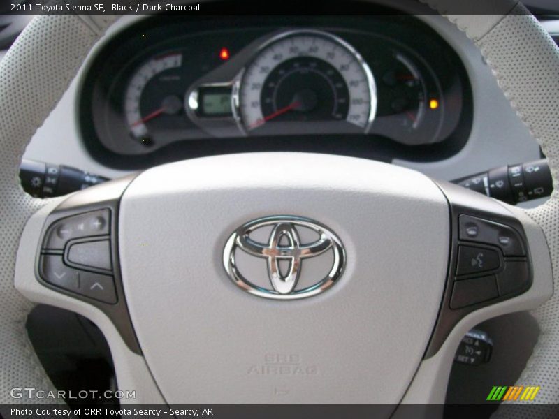 Black / Dark Charcoal 2011 Toyota Sienna SE