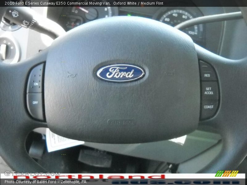 Oxford White / Medium Flint 2010 Ford E Series Cutaway E350 Commercial Moving Van