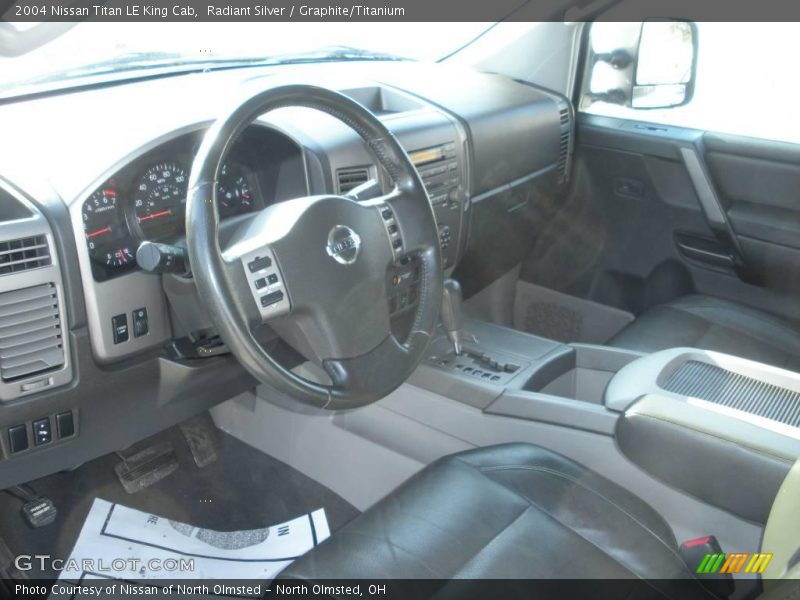 Radiant Silver / Graphite/Titanium 2004 Nissan Titan LE King Cab