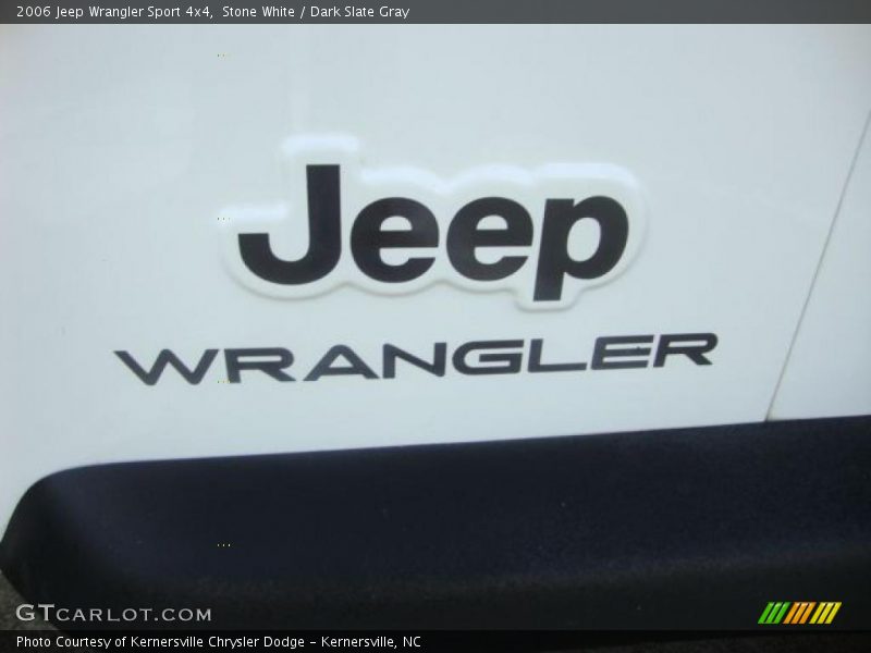 Stone White / Dark Slate Gray 2006 Jeep Wrangler Sport 4x4