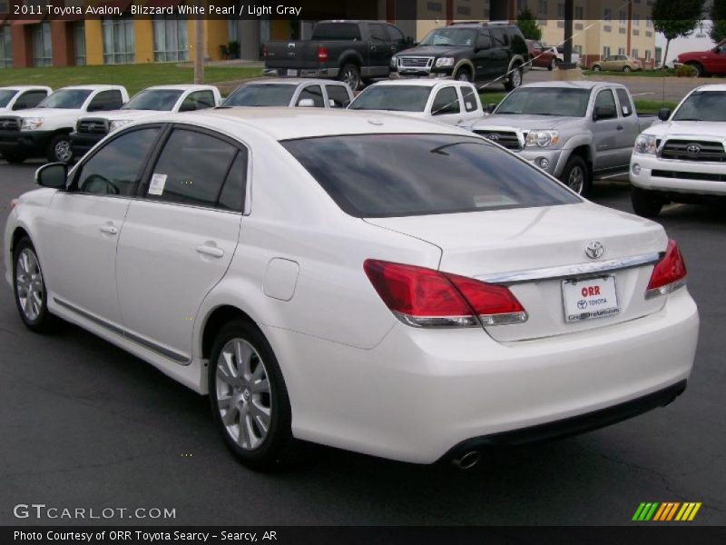 Blizzard White Pearl / Light Gray 2011 Toyota Avalon