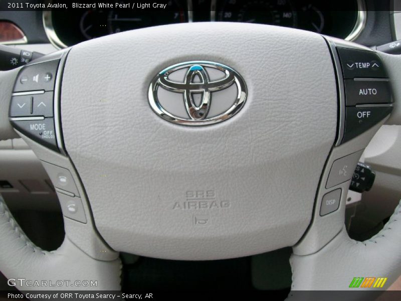 Blizzard White Pearl / Light Gray 2011 Toyota Avalon