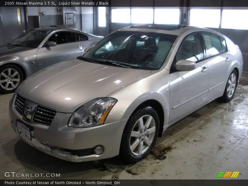 Liquid Silver Metallic / Black 2005 Nissan Maxima 3.5 SL